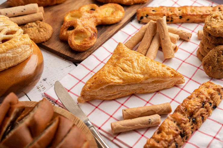 Artisanal French croissants and chocolate chip cookies from a Bali Restaurant and Cafe Association bakery.